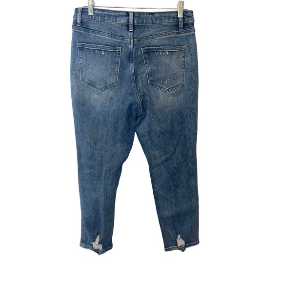 Vervet Womens Distressed Blue Denim Jeans Size 29 Cropped Fit - Picture 3 of 5